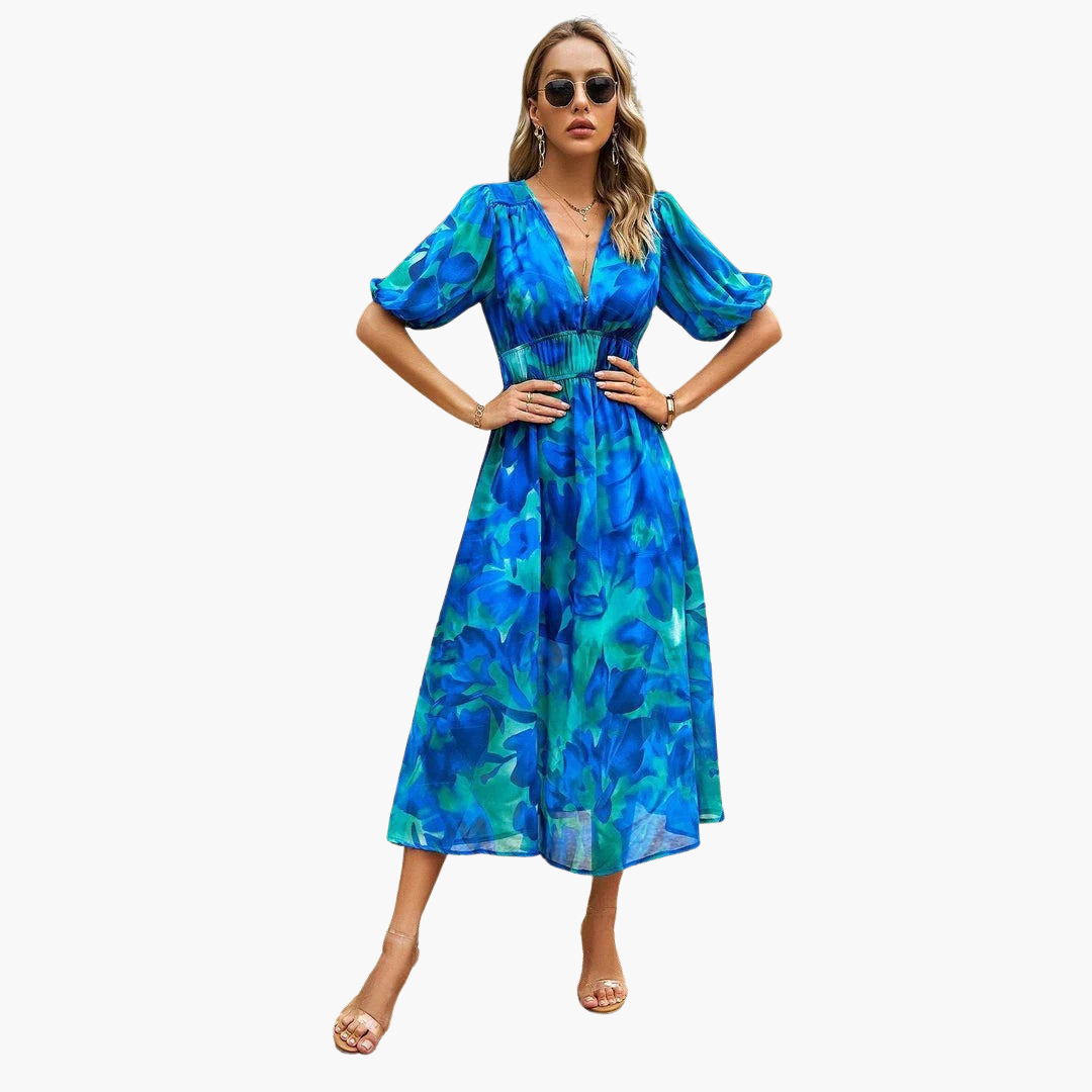 Lieselotte | Kleid mit V-Ausschnitt