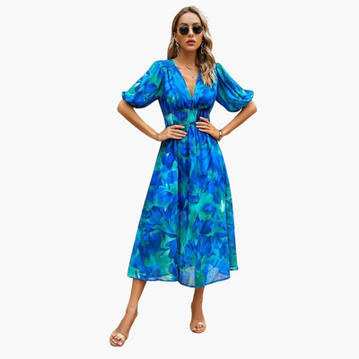 Lieselotte | Kleid mit V-Ausschnitt