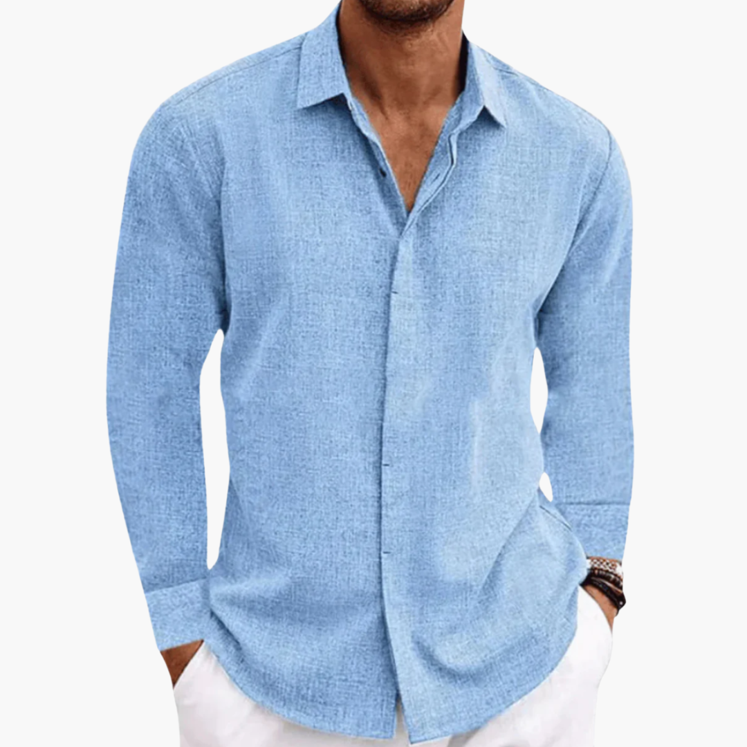 Leon | Stilvolles Freizeithemd mit Knöpfen