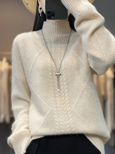 UTE - STRICKPULLOVER MIT HOHEM KRAGEN