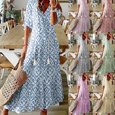 Daley - Bohemian-Kleid für Damen in Überlänge