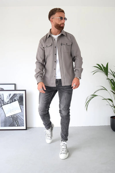 Gabriel - Moderne Flanell-Hemdjacke Herren
