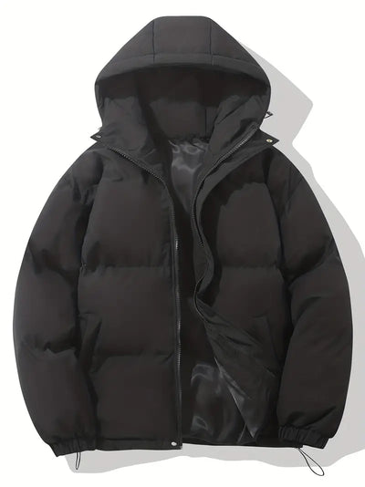 Trendige Puffer Kapuzenjacke