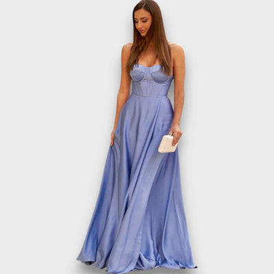 Victoria – Schulterfreies Abendkleid mit Rückenschnürung