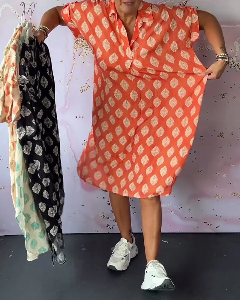 ERDMUTE - FRÜHLINGSKLEID MIT REVERS