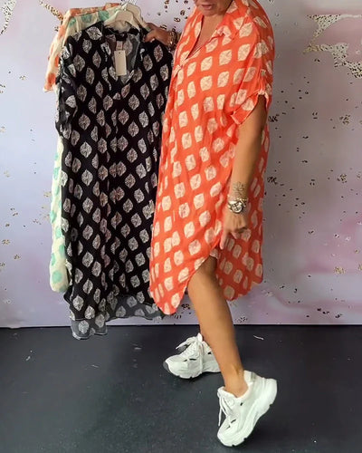 ERDMUTE - FRÜHLINGSKLEID MIT REVERS