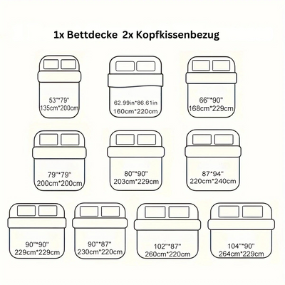 CozyNest Duvet Set - Gemütliches & Atmungsaktives Patchwork-Bettbezugsset