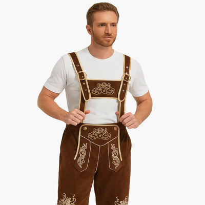 Vintage Trachten Lederhose für Herren - Oktoberfest 2025