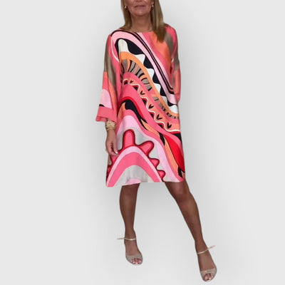 ESTELLE | ELEGANTES besticktes MIDI-KLEID