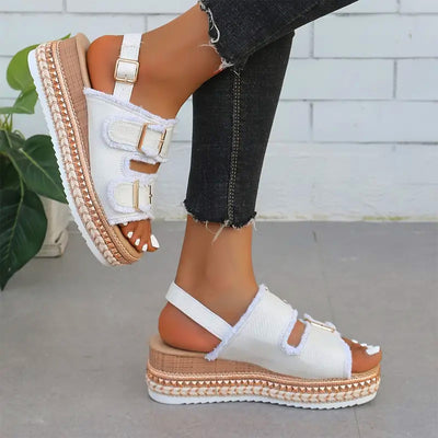 Ayla | Lässige Denim Wedges