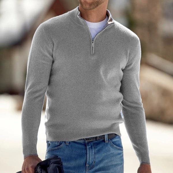 Boris - Stylischer Herrenpullover mit Reißverschluss
