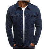 Casual Herren Denim Jacke - Mason in Dunkelblau