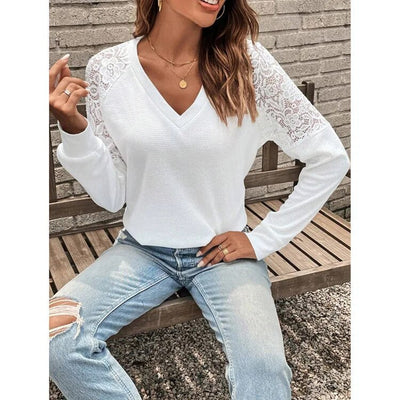 Sexy Wintertop mit V-Ausschnitt