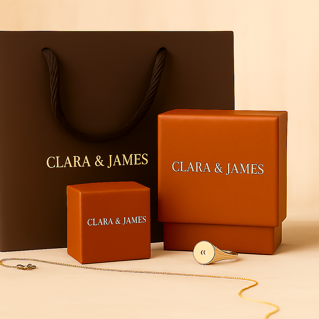 Jaily 3-teiliges Set von Hochzeitsringen | Gold