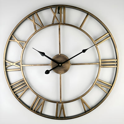 MetalFrame Clock – Moderne 3D Große Wanduhr