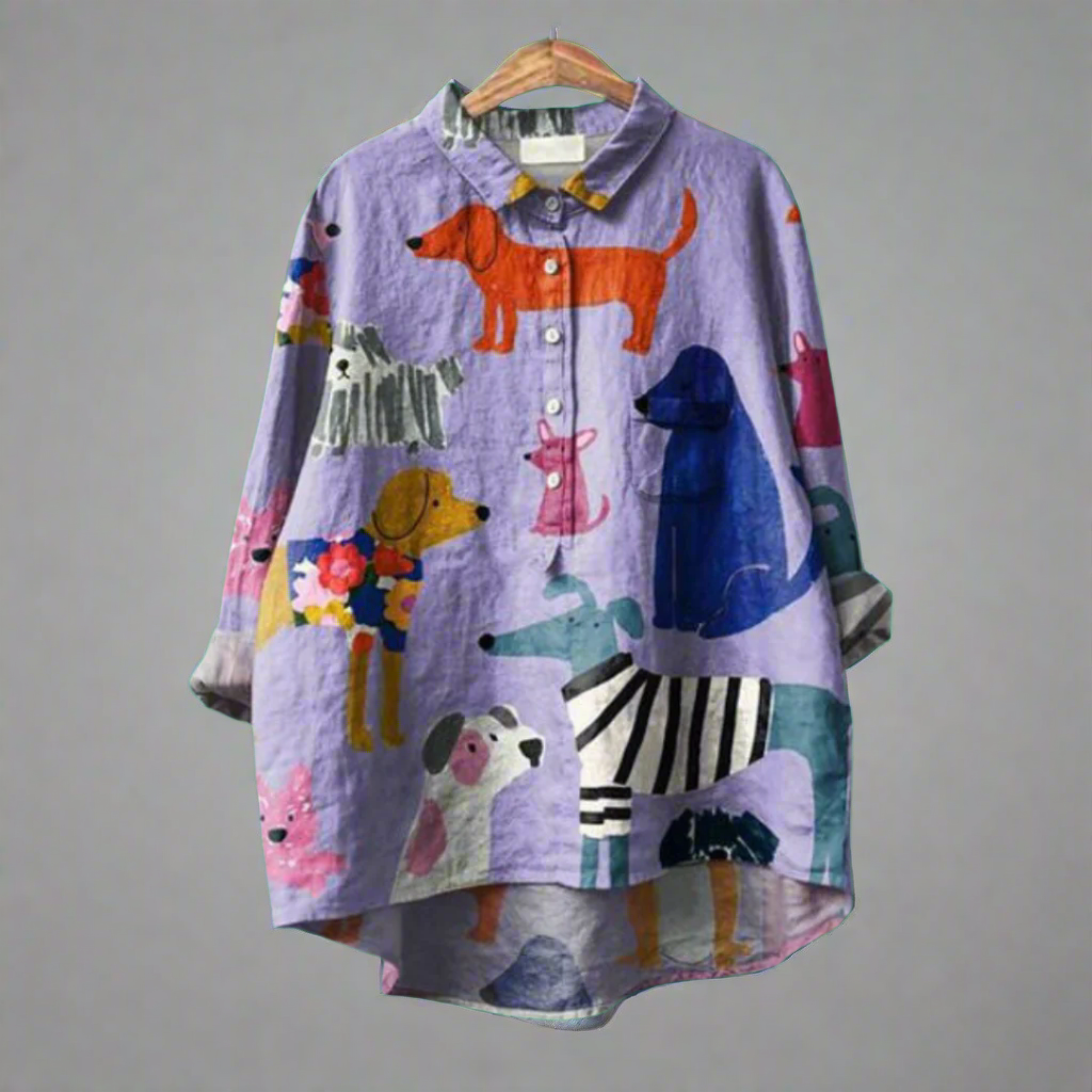 Renate | Elegante Longbluse aus Premium-Stoff