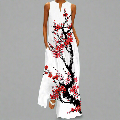 Briselotte | Elegantes Vintage Maxi-Kleid für den Sommer