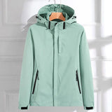 Angela | Damen funktionale Jacke mit Reißverschluss und Kapuze in 3