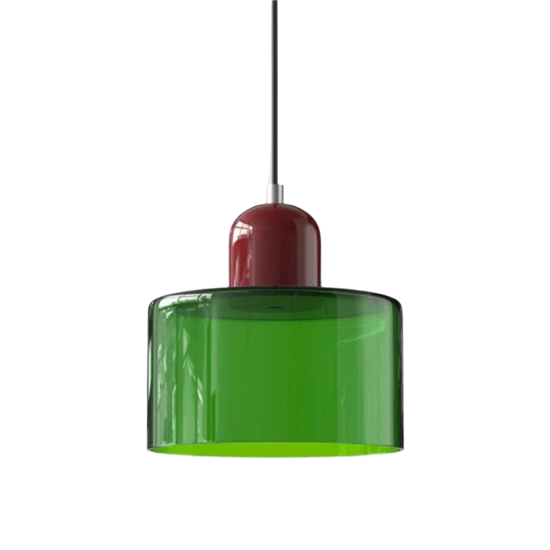 GlamorGlass Light - Europäische Retro Zylinder Pendelleuchte