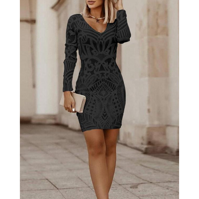 Tamsin® | Damen-Abendkleid mit V-Ausschnitt