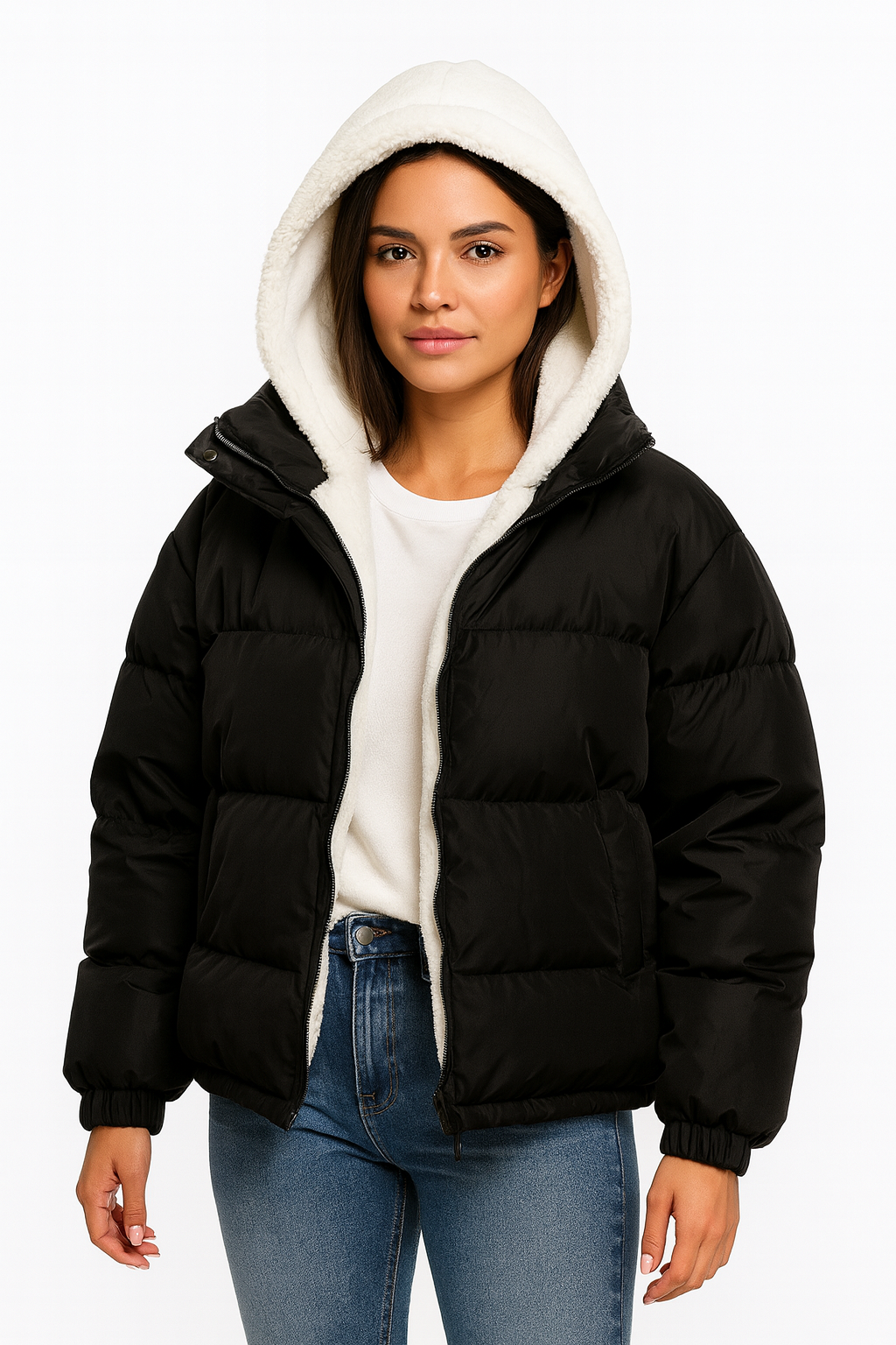 Clara | Warme Steppjacke für Damen Winter Fleece
