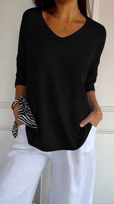 Anja | Stricktop mit V-Ausschnitt
