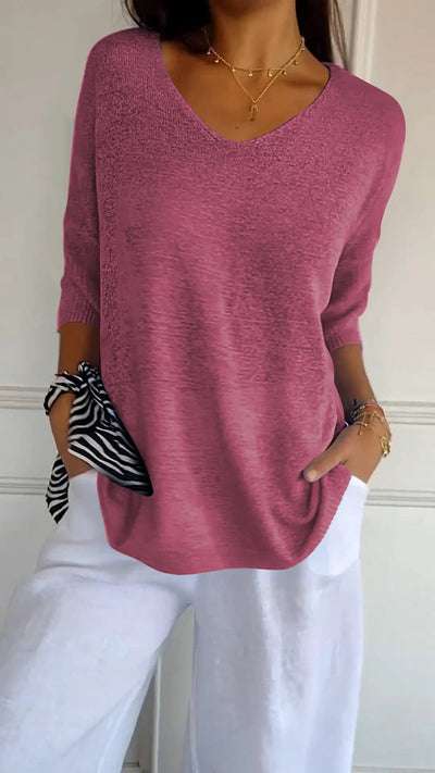 Anja | Stricktop mit V-Ausschnitt
