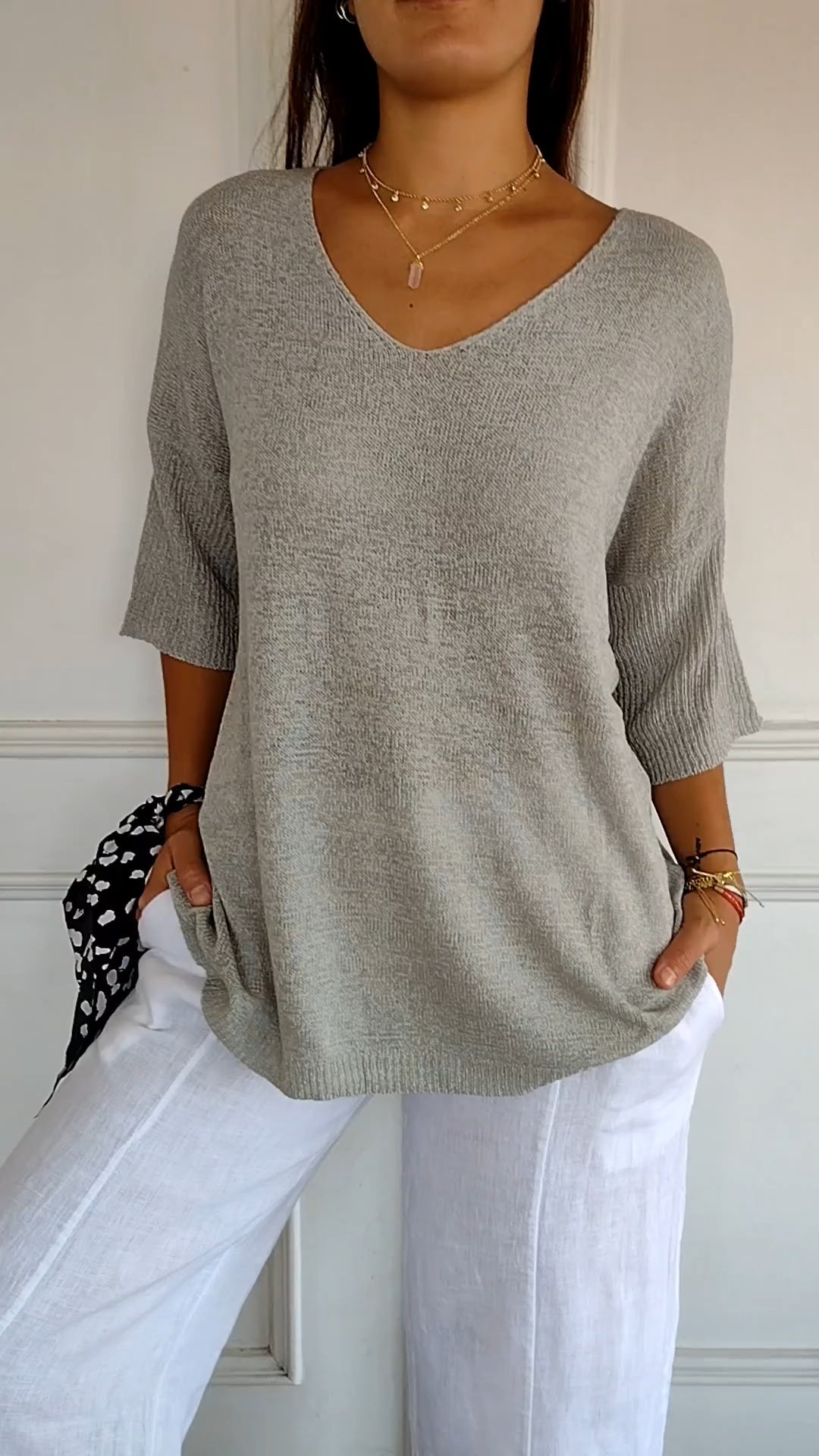 Anja | Stricktop mit V-Ausschnitt