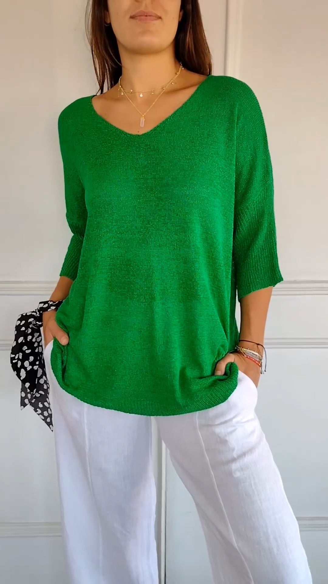 Anja | Stricktop mit V-Ausschnitt