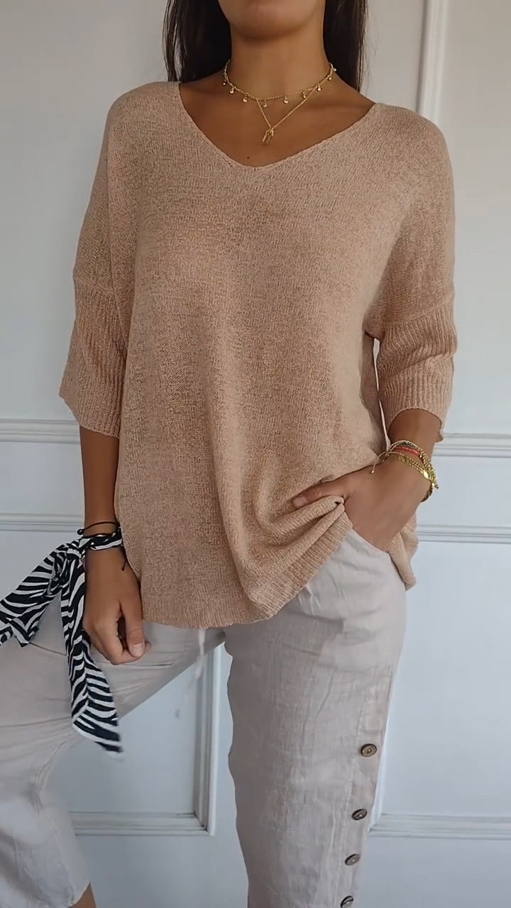 Anja | Stricktop mit V-Ausschnitt