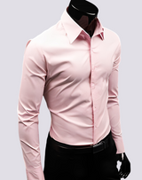Jacob - Elegantes Langarmhemd für Herren in Rosa