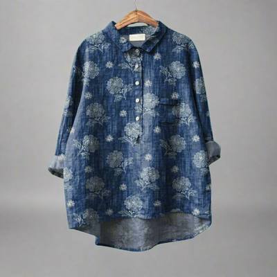 Renate | Elegante Longbluse aus Premium-Stoff