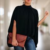 Zara - Stilvolle Bluse mit weitem Schnitt in Schwarz