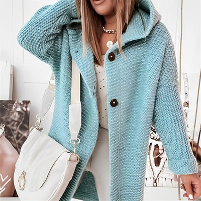 Jenny - Kapuzen-Strickjacke mit Statement-Charakter