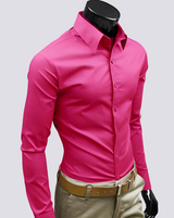 Jacob - Elegantes Langarmhemd für Herren in Rosa 2