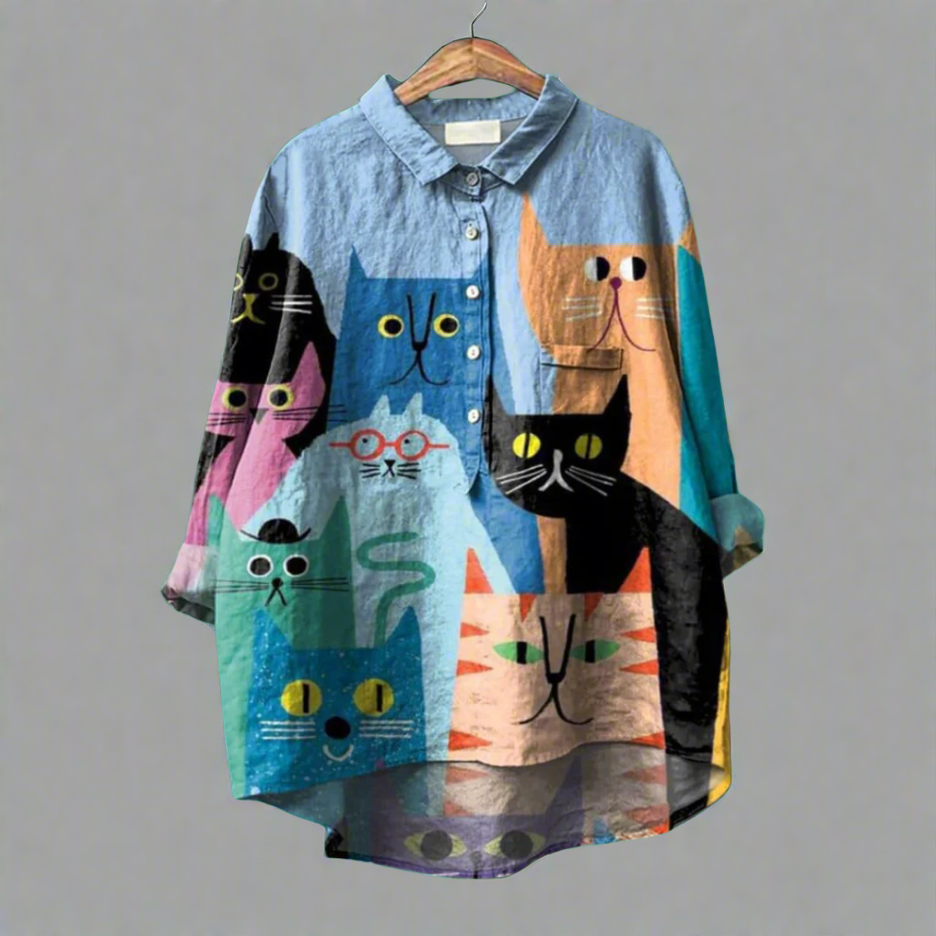 Renate | Elegante Longbluse aus Premium-Stoff