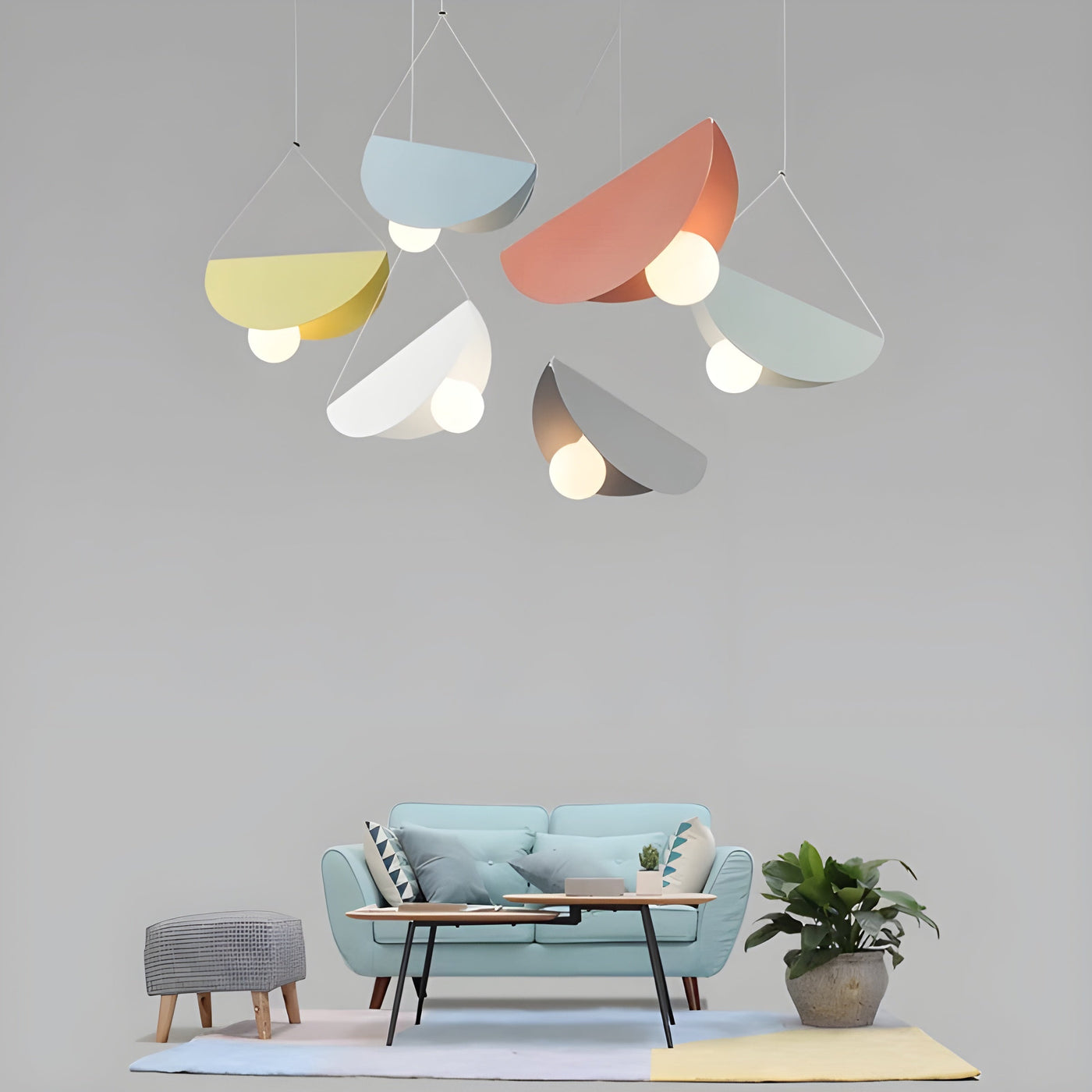 SparkLite Light - Folded Metal Pendant Ceiling Light