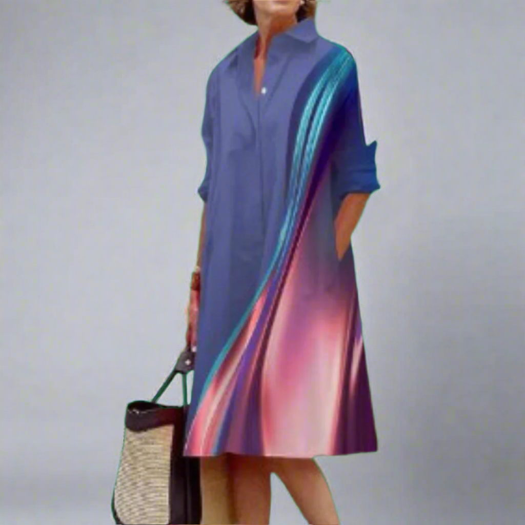 Helga | Handgefertigtes Premium-Midikleid mit Polka-Dots