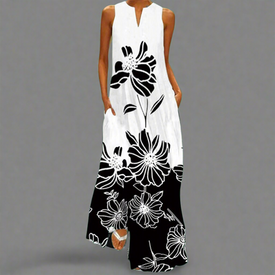 Briselotte | Elegantes Vintage Maxi-Kleid für den Sommer