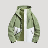 Edith | Damen Wasserdichte Outdoor Windbreaker Jacke in Grün