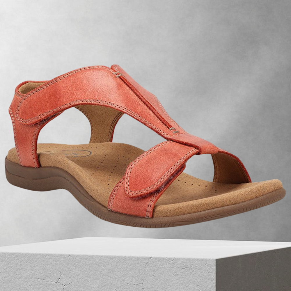 FunStep - Schnalle Leder flach Sandalen