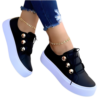 Alyssa – Plateau-Sneaker aus Canvas