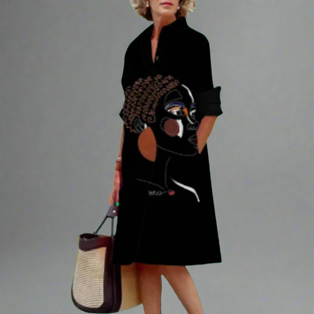 Lieselie | Handgefertigtes Premium-Midikleid mit Polka-Dots