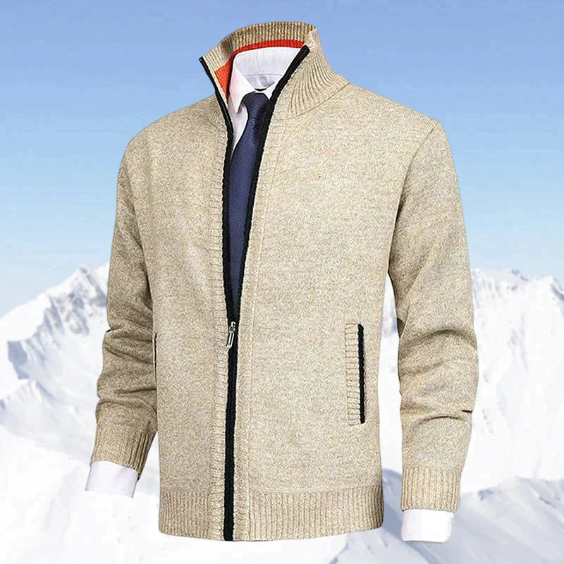 Arnie - Klassische Herren Strickjacke mit Kragen