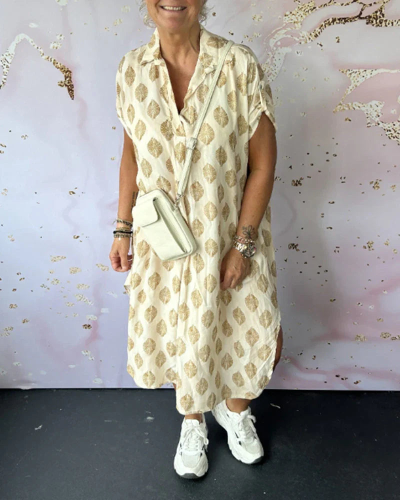 ERDMUTE - FRÜHLINGSKLEID MIT REVERS