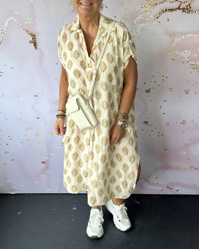 ERDMUTE - FRÜHLINGSKLEID MIT REVERS