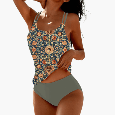 Badeanzug Einteiler Damen mit Mandala Muster für den Sommer