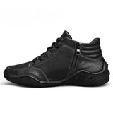 Elias | Wadenhohe Lederstiefel für Herren in Schwarz