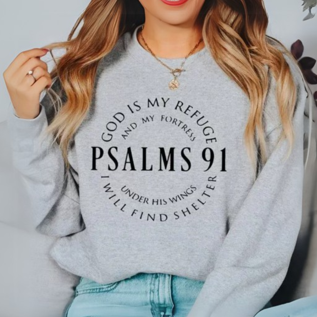 Shelter™ – Trostvolle Psalmen Langarmshirt