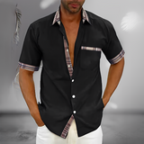 Henrick - Ein elegantes und bequemes Herren-Sommerhemd in Schwarz